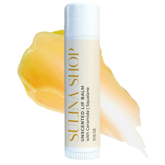 Unscented Lip Balm Hydrating for Dry, Cracked Lips, Beeswax Lip Moisturizer Stick, Soothe Dryness, Restores Smoothness & Barrier Protection, Instant Moisture, Fragrance-Free Lip Therapy - 0.15 Fl oz