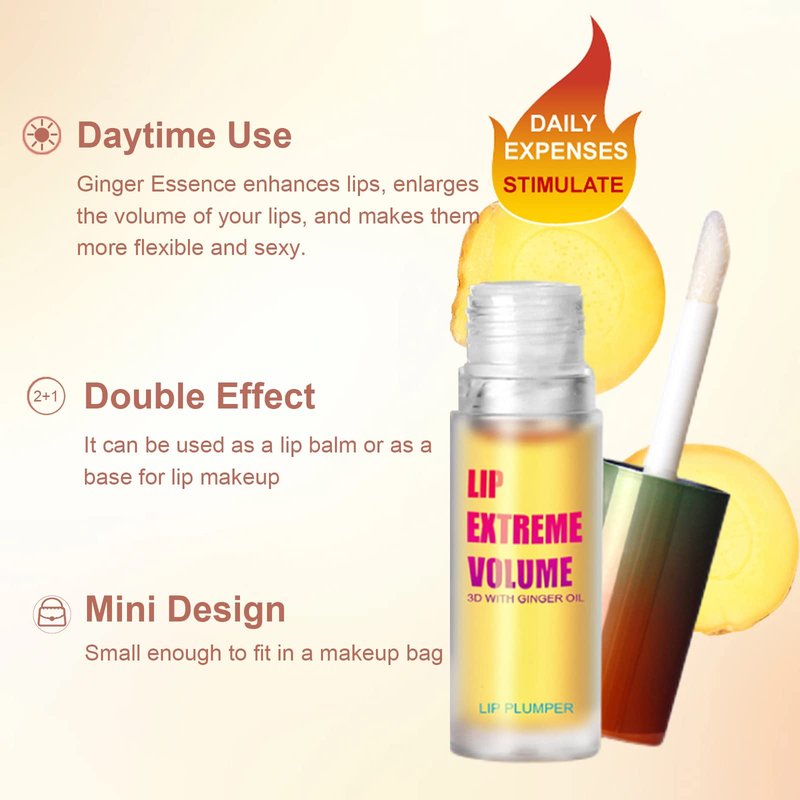 LAIKME Lip Plumper Extreme - Plumping Lip Gloss - Clear Lip Plump Gloss -Lip Enhancer Plumper - Lip Moisturizer for Dry Lips - Lip Filler Plumper - Volumize Lips Instantly for Thicker & Fuller Lips
