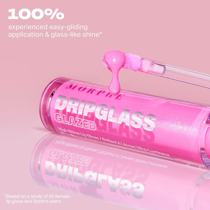 MORPHE Dripglass Lip Gloss - High Shine Semi-Sheer or Full Coverage - Infused With Squalane & Vitamin E | Polished Peach (0.13 Fl Oz)