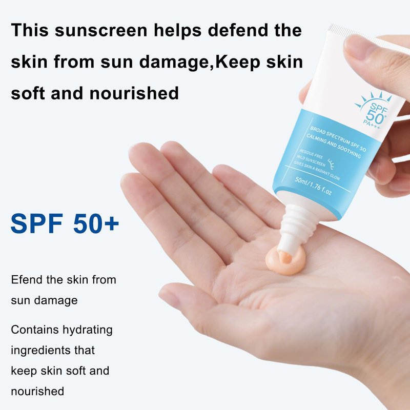 Heartleaf Korean Sunscreen for Face SPF 50+, Silky Moisture Tinted Sun Essence, Broad Spectrum UVA/UVB Protection, Lightweight & Non-Greasy, No White Cast, 50ml (1PC)
