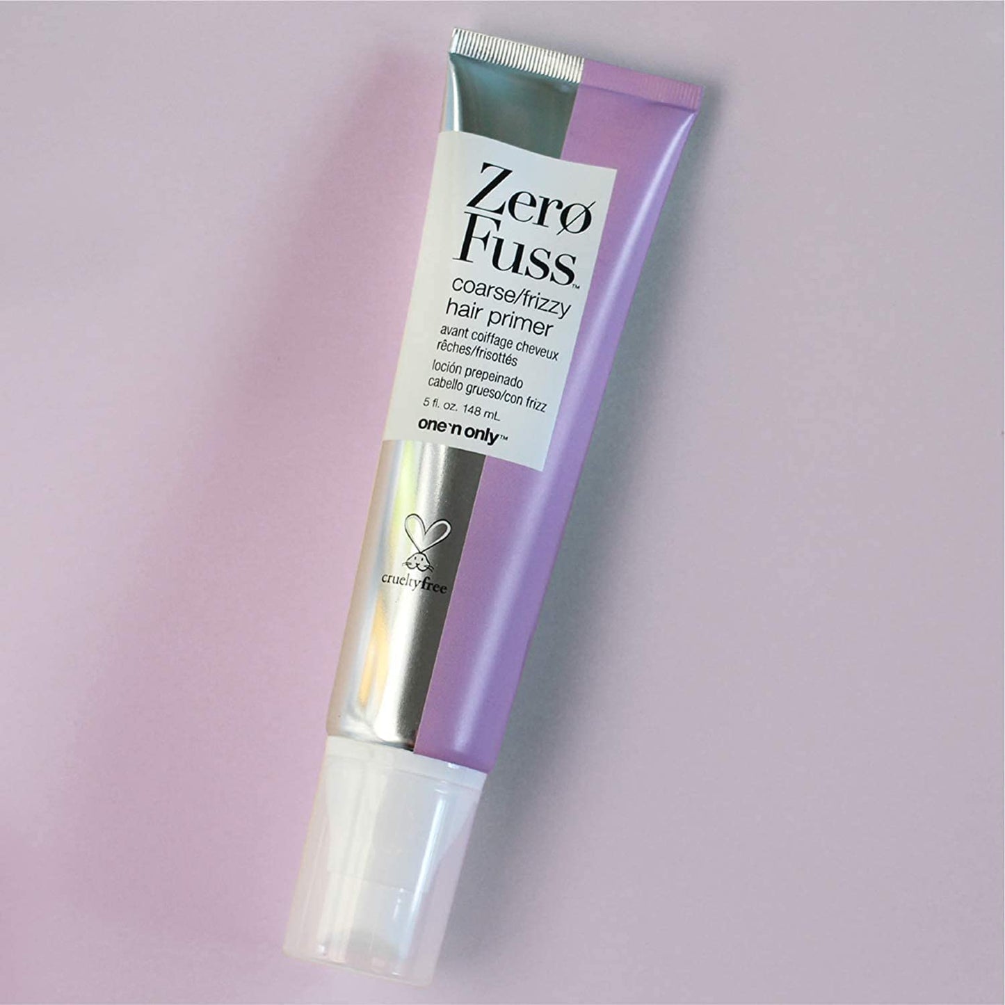One 'N Only Zero Fuss Coarse/Frizzy Hair Primer, Leave-in Spray, Detangles and Smooths, Weightlessly Conditions, Humidity Resistant, Tames Frizz, No Heat Required, 5 Fl. Oz