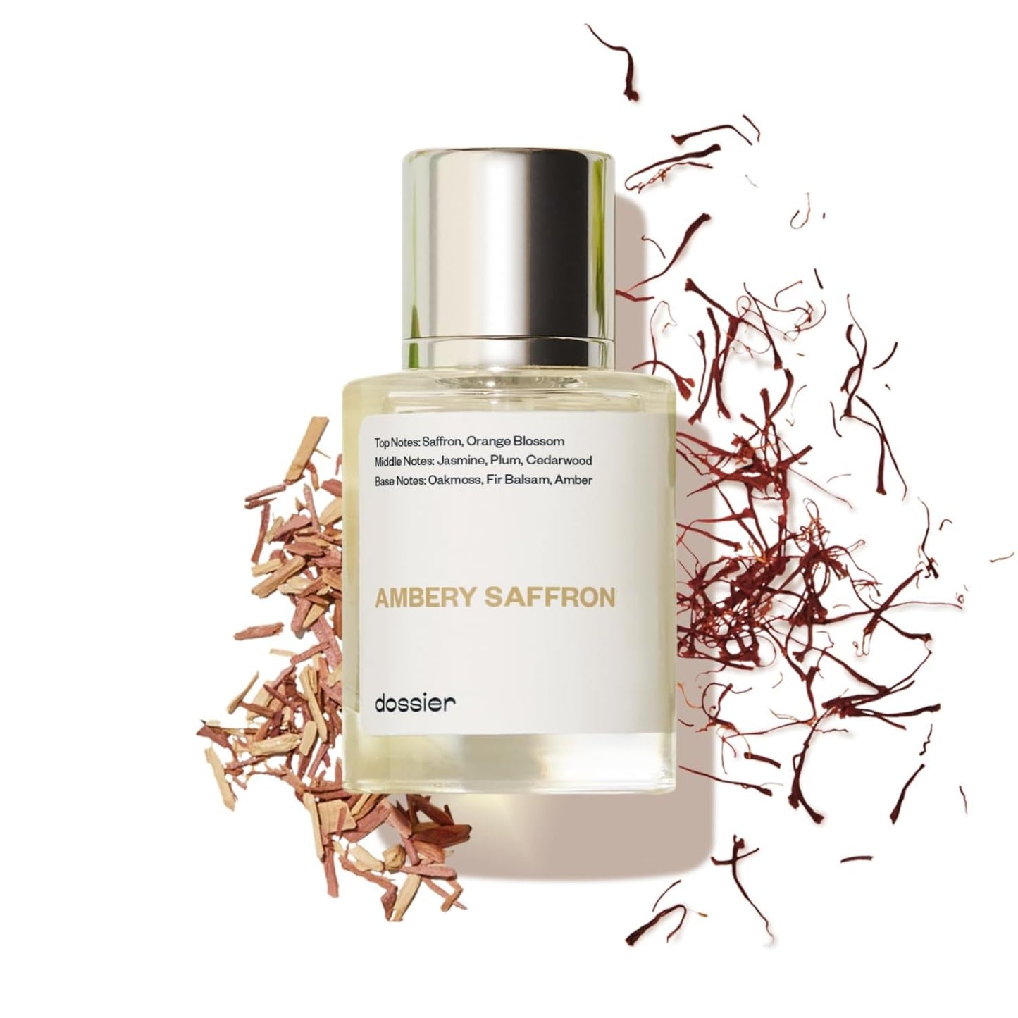 Dossier - Ambery Saffron - Eau de Parfum - Inspired by Baccarat Rouge 540 - Long-Lasting Fragrance - Unisex - 1.7 fl oz (50ml)