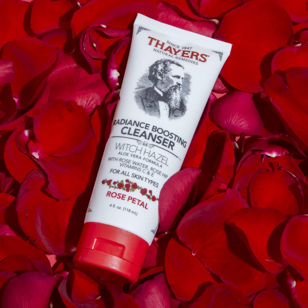 Thayers Rose Petal Cleanser - Radiance Boosting with Vitamin C & E | 4 Ounces
