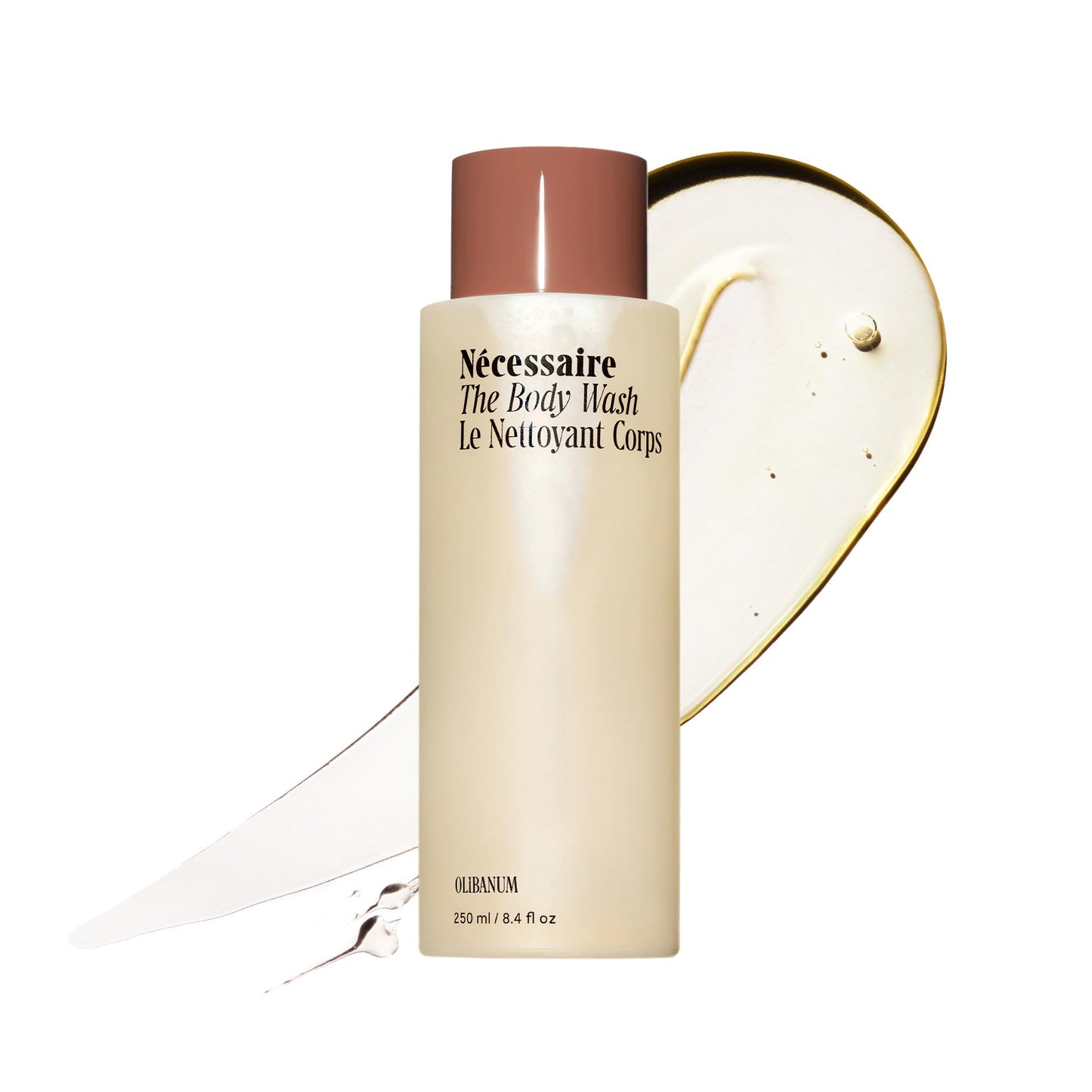 Nécessaire The Body Wash Olibanum - Multi-Oil Shower Gel Body Wash for Women + Men. Non-Comedogenic + Hypoallergenic for Sensitive Skin with Niacinamide. 8.4 Fl Oz.