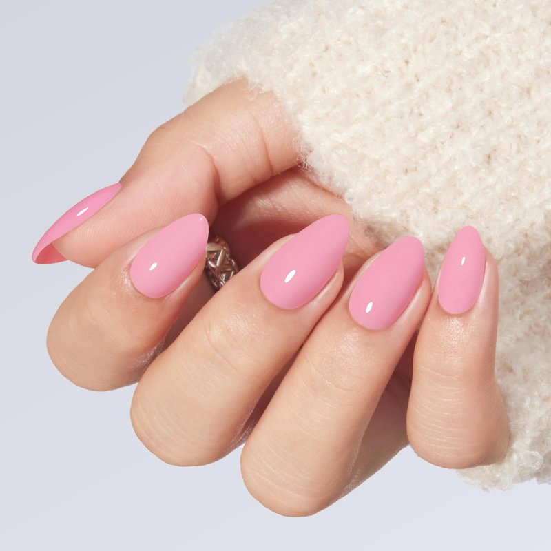 Modelones Pure White Press on Nails Almond, Short Almond Fake Nails, Reusable Nail Kit with Nail Glue Adhesive Tabs Mini Nail File, Nails Press Ons 32Pcs16 Sizes