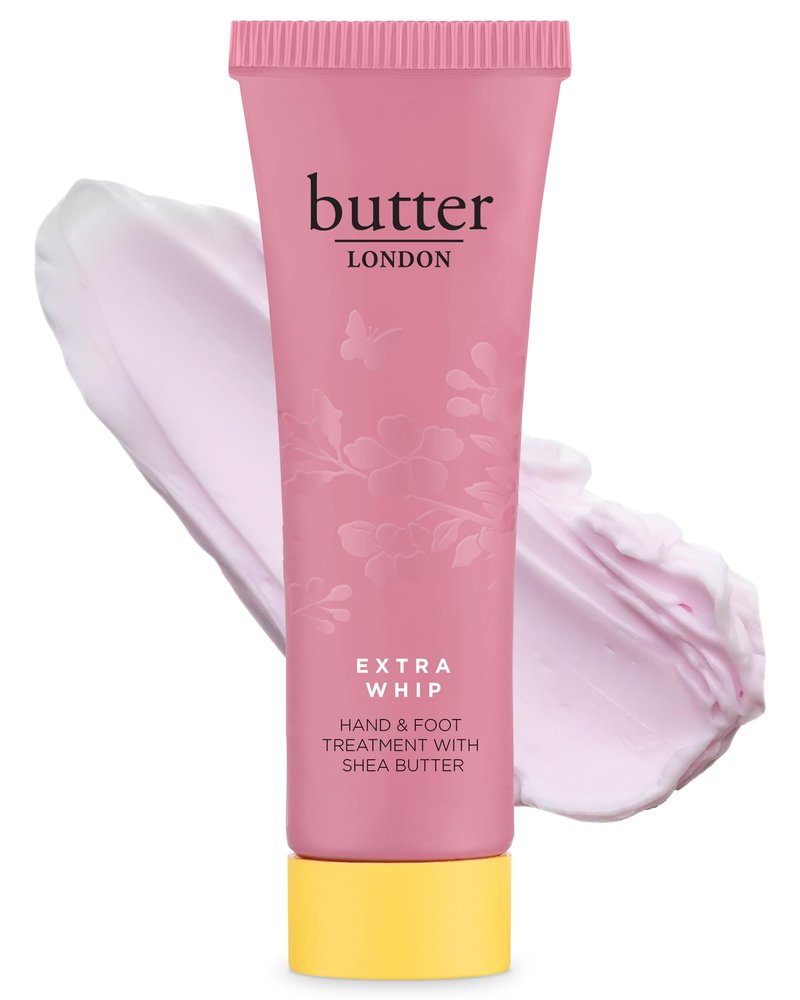 butter LONDON Extra Whip Hand & Foot Treatment - Moisturizing Cream for Fine Lines, Wrinkles & Age Spots - Travel Size Hand & Foot Care for Women & Men for Smoother, Firmer-Looking Skin, Cruelty-Free