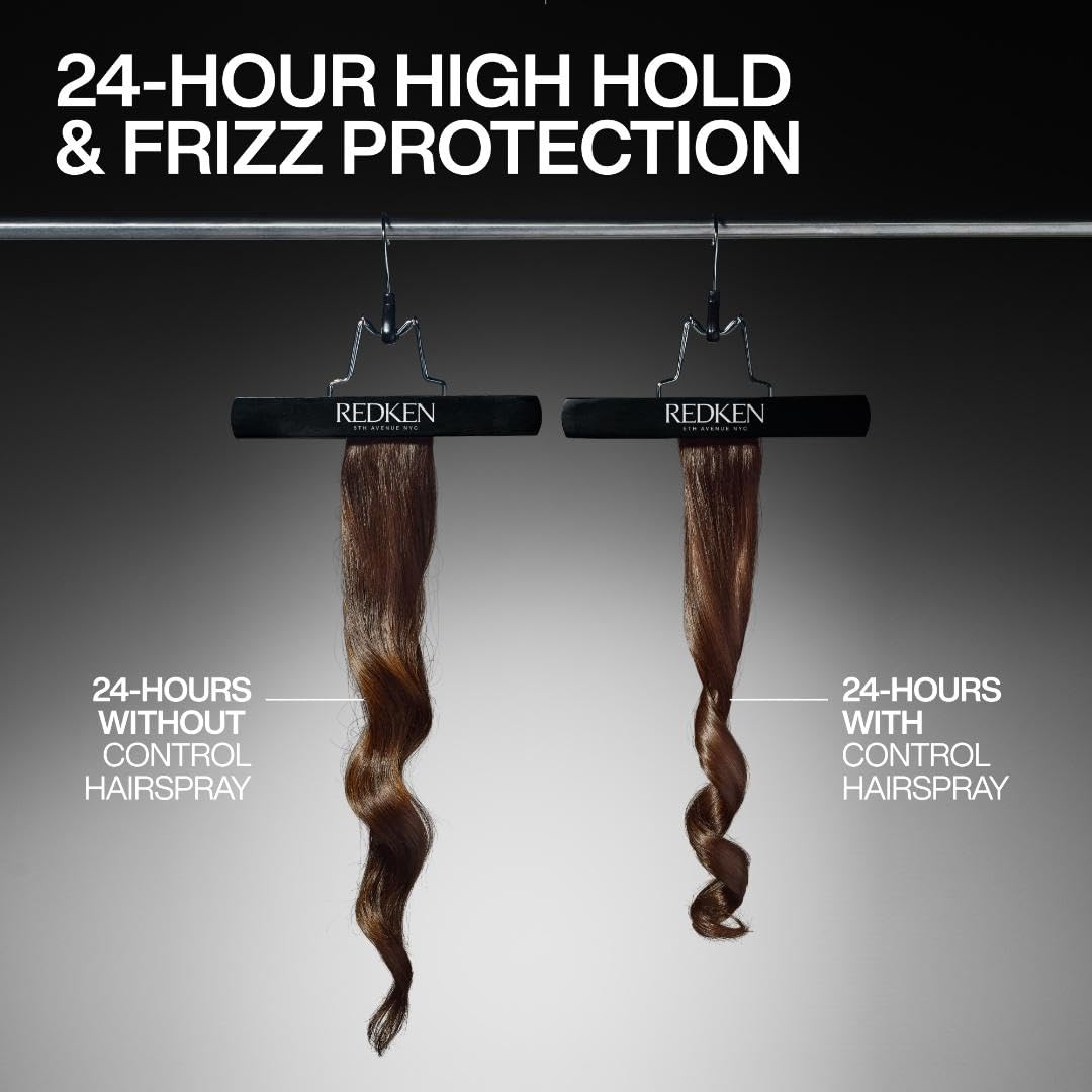 Redken Control Hair Spray 28 - Maximum Hold & Anti-Frizz Formula | 24-Hour Humidity Resistance for All Hair Types