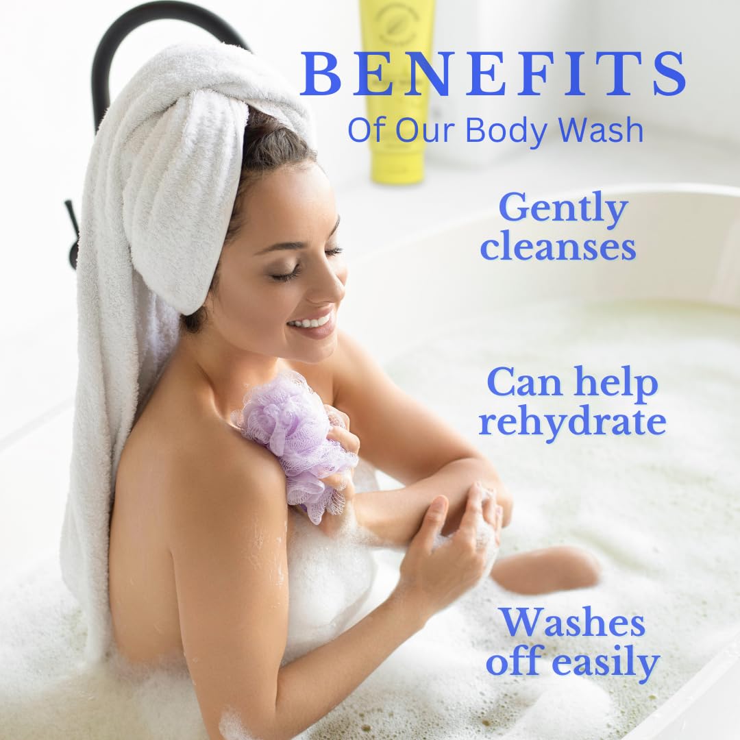 Christina Moss Naturals Verbena Body Wash, Natural & Organic Ingredients, Plant-Based, No Parabens, Sulfates Free, Non-Toxic
