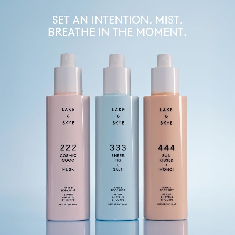 Lake & Skye 222 Cosmic Coco + Musk Hair & Body Mist 3.4 Fl Oz (100 mL), White Musk, Coconut Milk, Macaron Sugar, Hydrating, Softening