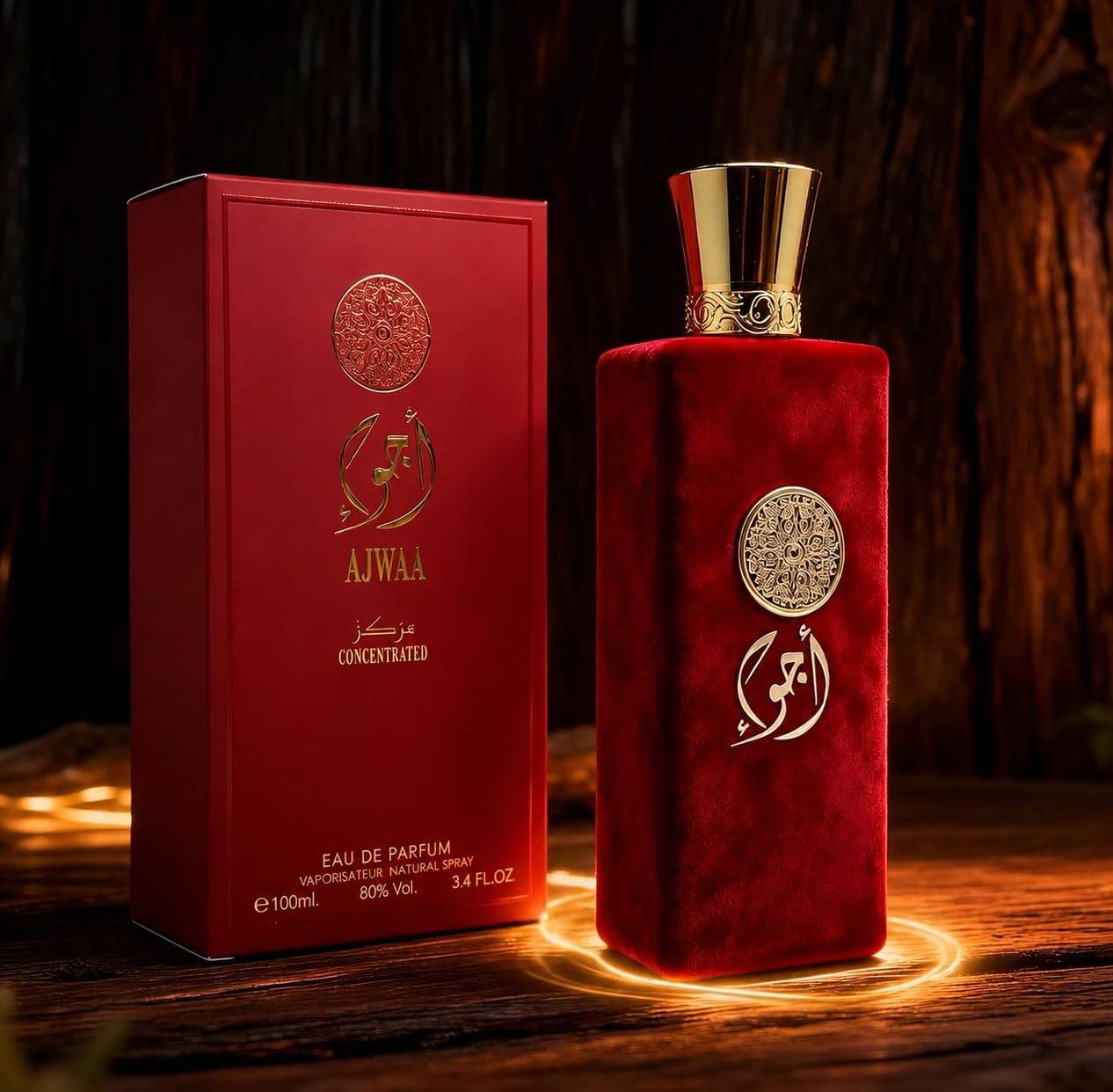 AJWAA Concentrated Red women's cologne 3.4 Fl. Oz. Eau de Parfum Spray