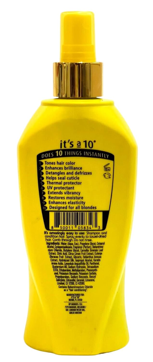 It's A 10 Miracle Leave-In Treatment for Blondes - 10 Oz | Nourishing Hair Care