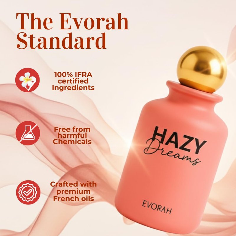 House Of Evorah Hazy dreams (3.38 fl oz) Women's Eau De Parfum | Skin friendly long lasting perfume I fruity perfume I Premium luxury fragrance