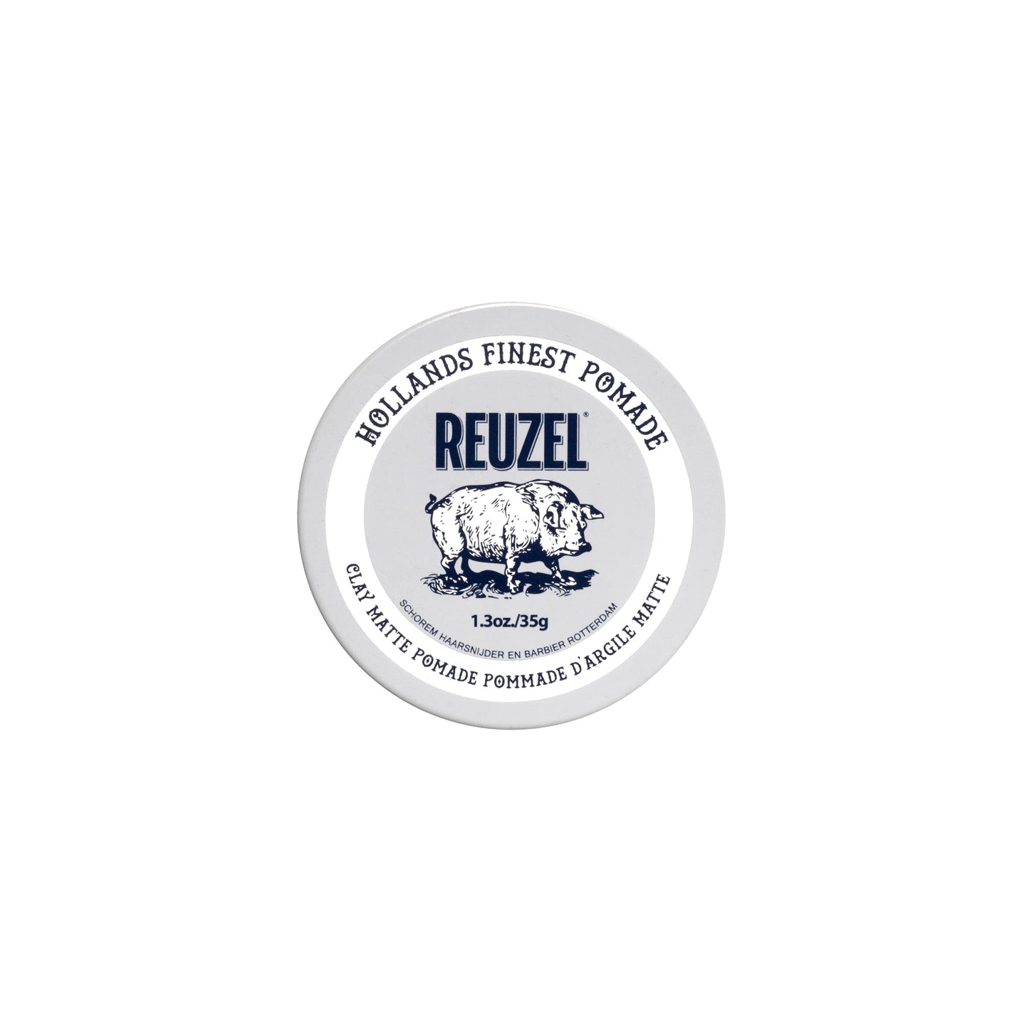 REUZEL Clay Matte Pomade, Medium All Day Hold, Water Soluble Styling, Matte Finish and Flake Free, Easy To Wash Out, For All Hair Types