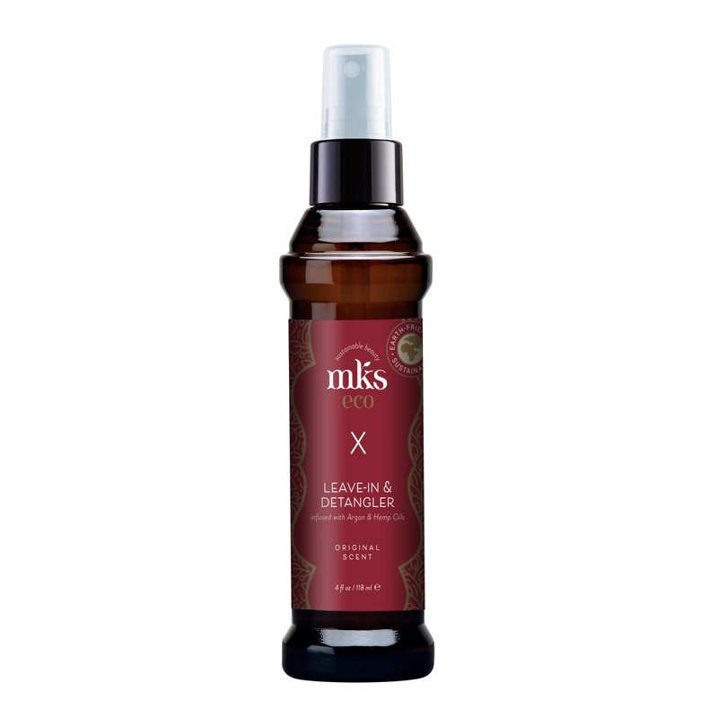 MKS eco X, Original Scent - 4 fl oz - Leave-In Treatment & Detangler - Moroccan Argan Oil, Hemp Seed Oil - Vegan & Cruelty Free