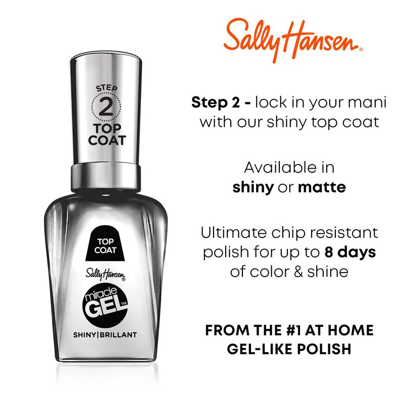 Sally Hansen Miracle Gel Nail Polish, 676 Jealous Boyfriend, 0.5 Fl Oz (Pack of 2)