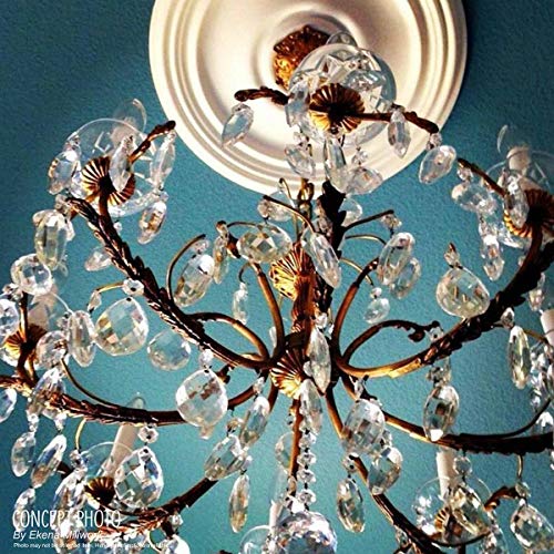 Ekena Millwork CM09BN Benson Ceiling Medallion, 9"OD x 4 1/8"ID x 5/8"P, Primed