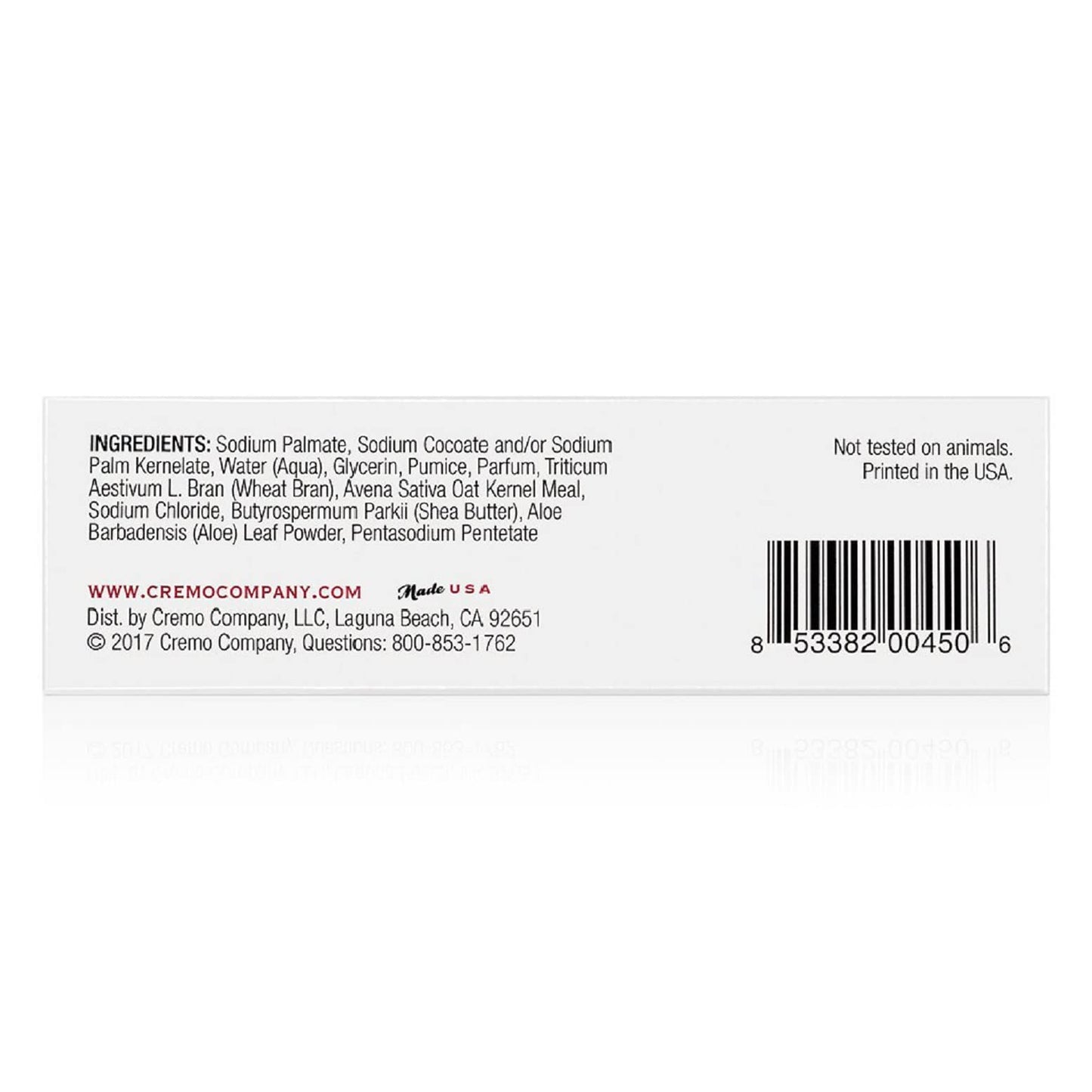 Cremo Bourbon & Oak Exfoliating Body Bars (3-Pack) - A Sophisticated Blend of Distiller’s Spice, Fine Bourbon and White Oak