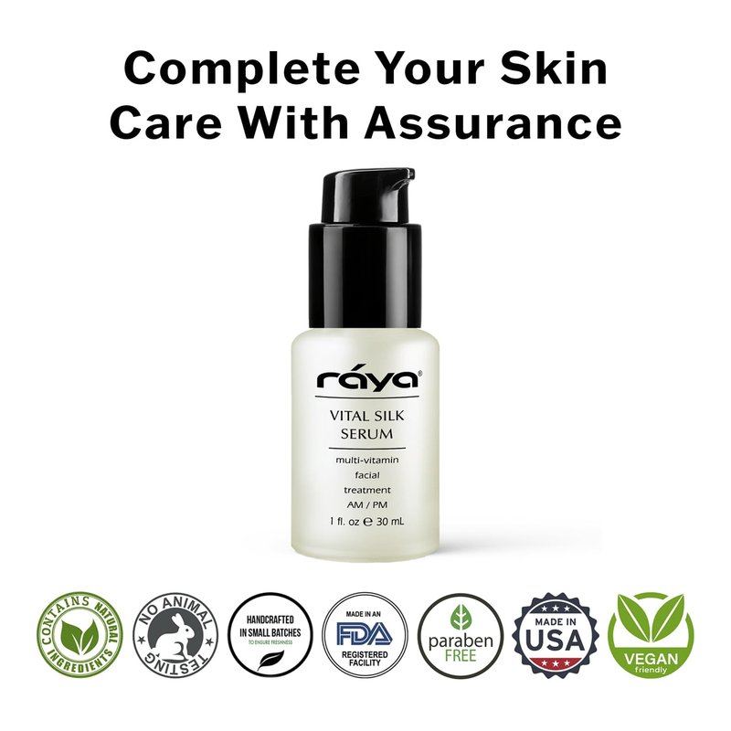 RAYA Vital Silk Serum (509) | Multi-Vitamin Facial Treatment for All Non-Sensitive Skin Beginning to show signs of Age | Softens and Smooths Complexion | Protects From Environmental Damage