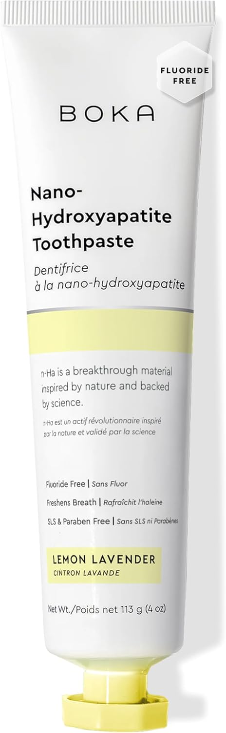 Fluoride Free Toothpaste | Nano Hydroxyapatite for Sensitive Teeth - Lemon Lavender Flavor, 4 Fl Oz