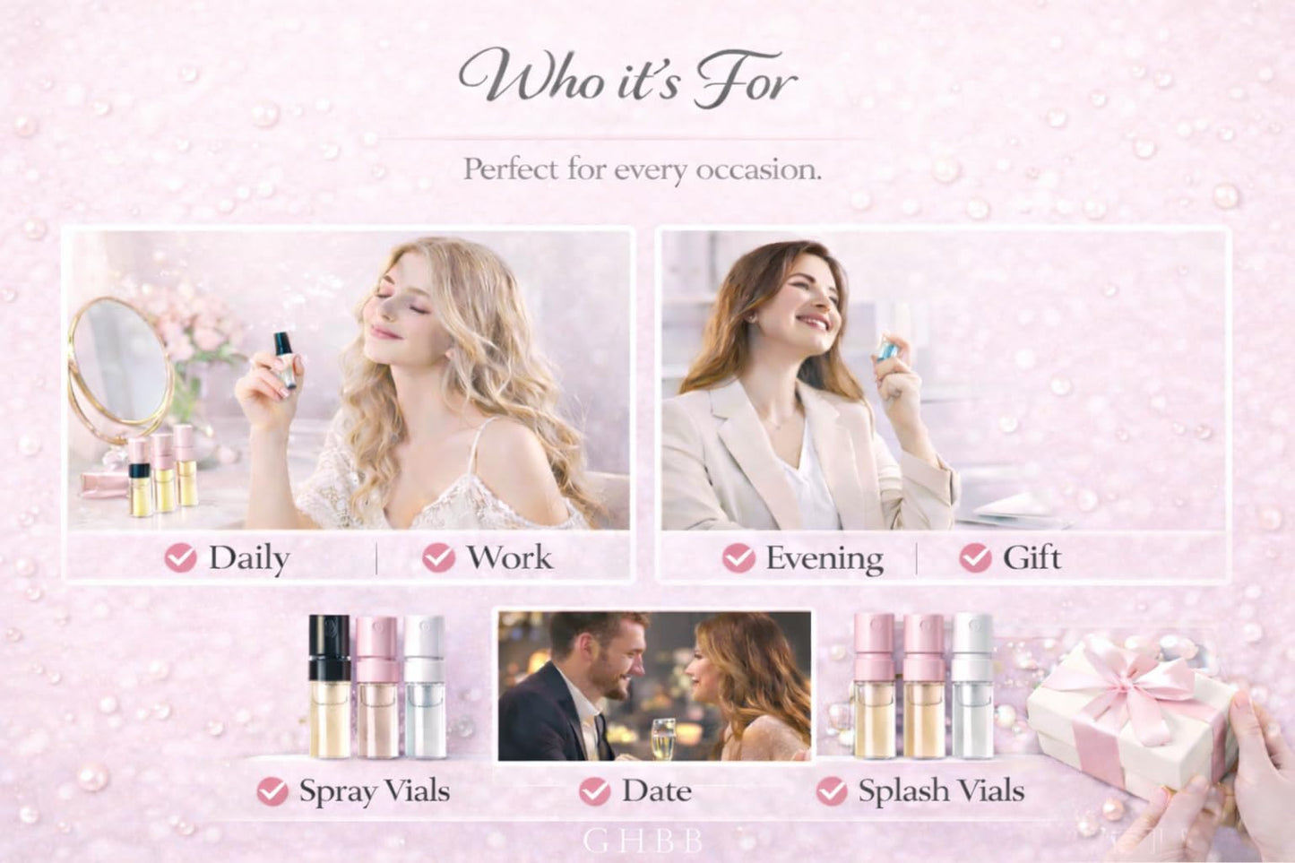 Perfume Gift Set for Women – 9 Designer Fragrance Samples, Mini Sampler Vials, Travel Size Fragrance Gift Kit