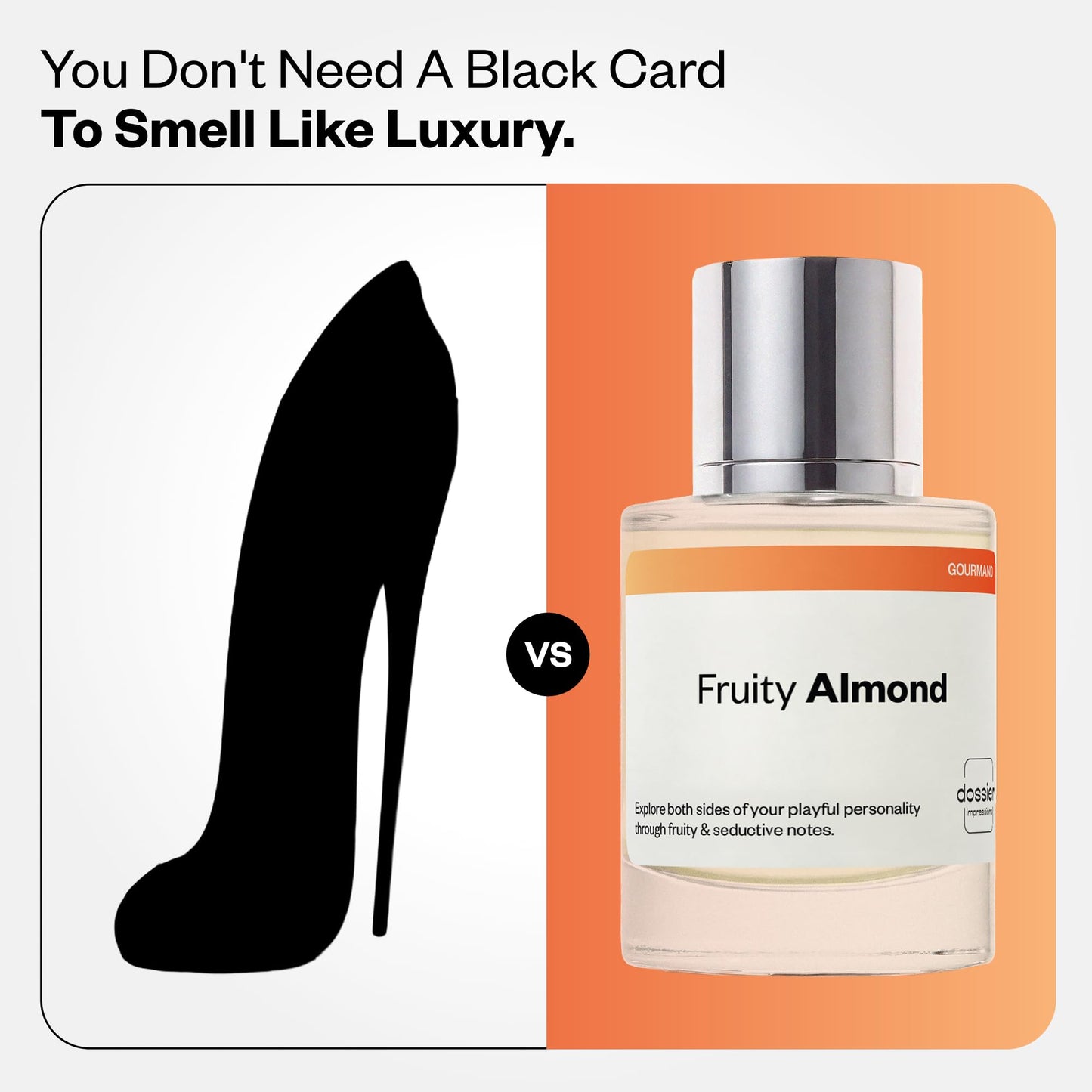Dossier - Fruity Almond - Eau de Parfum - Inspired by Good Girl - Long-Lasting Fragrance - Feminine - 1.7 fl oz (50ml)
