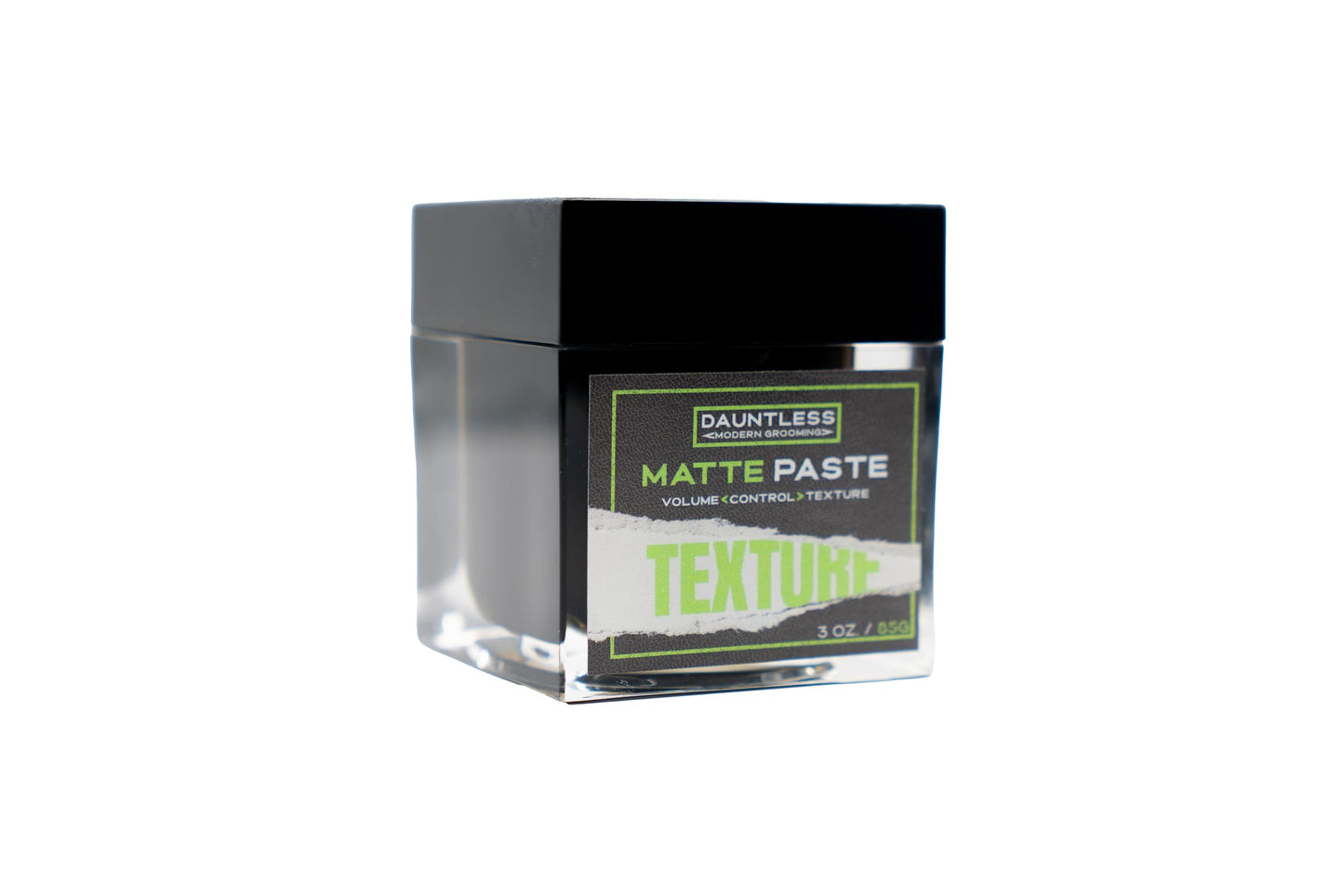 Dauntless Matte Paste – Firm Hold Texturizing Hair Paste for Men & Women – Matte Finish with Kaolin & Bentonite Clay – Vegan, Cruelty-Free, Water-Based Styling Cube - 3oz