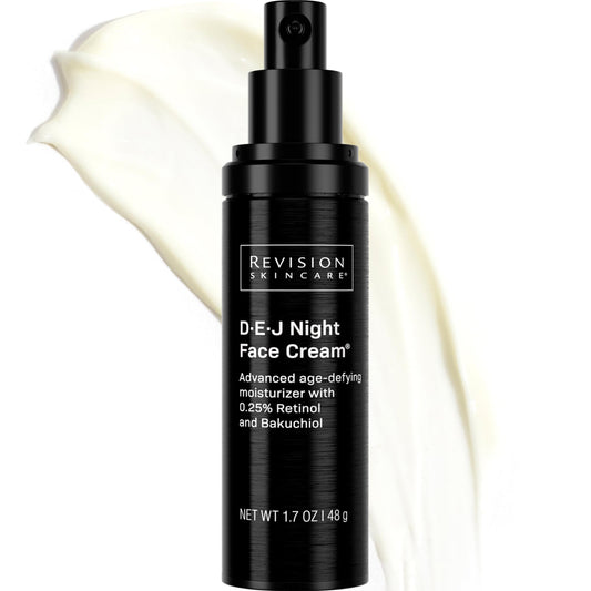 Revision Skincare D·E·J Night Face Cream®, Anti Aging Moisturizer, Antioxidant Rich with Retinol and Bakuchiol, 1.7 oz