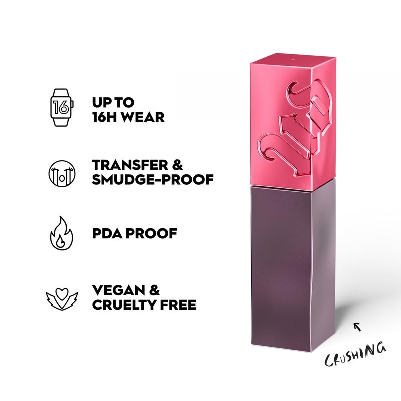 Urban Decay Vice Lip Bond Glossy Longwear Liquid Lipstick (Kissing Frenzy - Deep Warm Apricot Nude), Transfer-proof, Smudge-proof, Up to 16HR Wear, Vegan, Cruelty-free - 0.14 fl oz