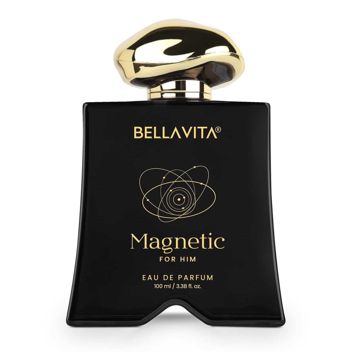 Bellavita Luxury Magnetic for Him Eau de Parfum | 100 ml (3.4 fl.oz.) | Perfume for Men | Oriental-Fresh, Bergamot, Jasmine, and Cedarwood Notes | Long Lasting Men's Fragrance