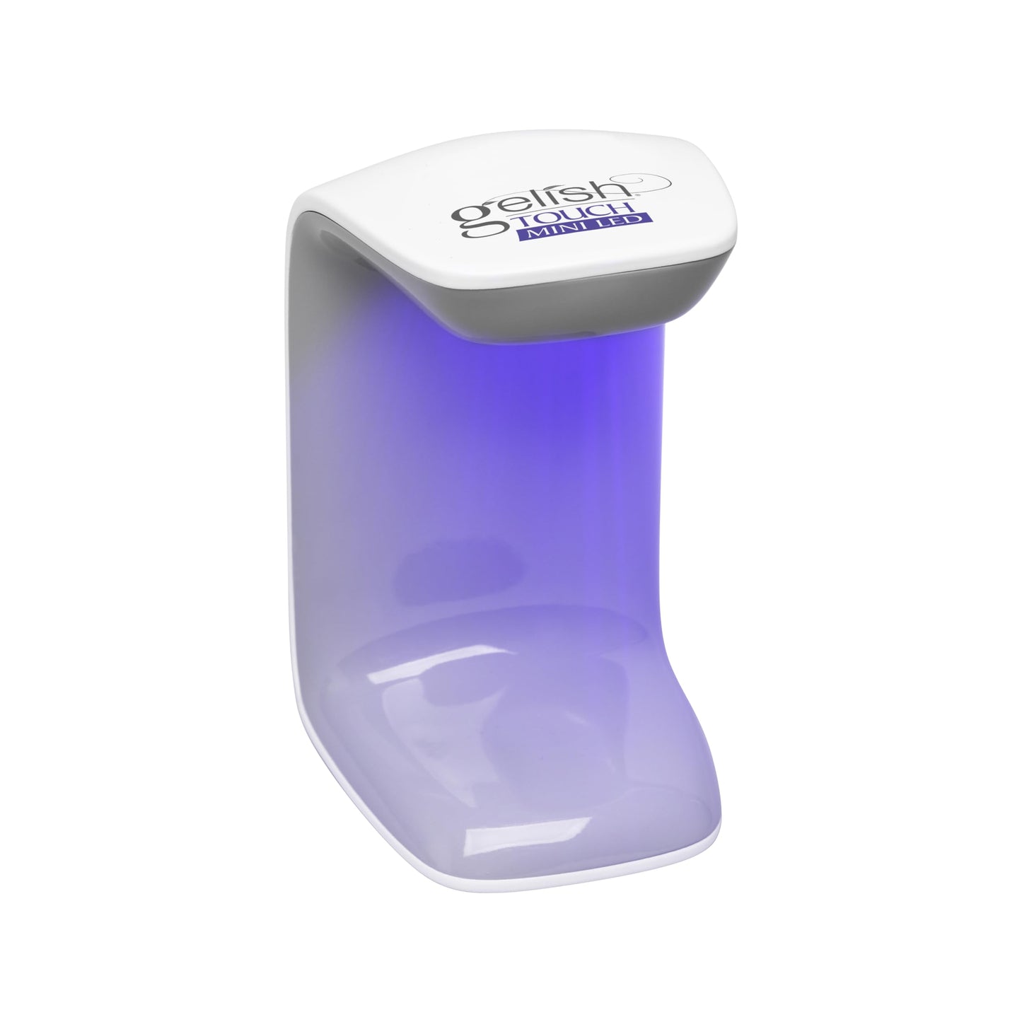 Gelish MINI Touch LED Light – Portable & Rechargeable LED Curing Light for Soft Gel™ Tips & Quick Gel Nail Repairs, Touch Activated, 30-Second Cure, USB Cable Included.