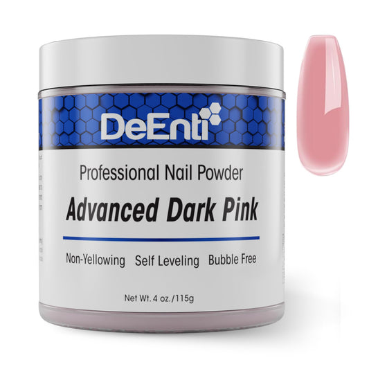DeEnti Acrylic Nail Powder - 4oz Dark Pink|Professional Grade, Bubble-Free Acrylic Powder for Nails | Long-Lasting, Chip-Resistant Nail Acrylic Powder for Carving, Extensions & Fake Nails