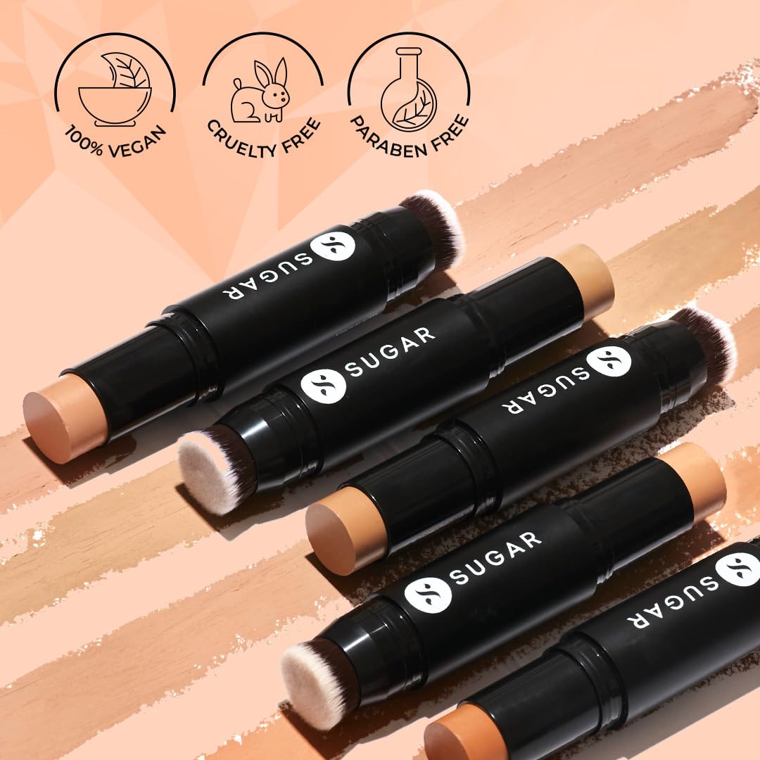 SUGAR Cosmetics Ace Of Face Foundation Stick - 25 Macchiato (Light Medium, Olive Undertone)