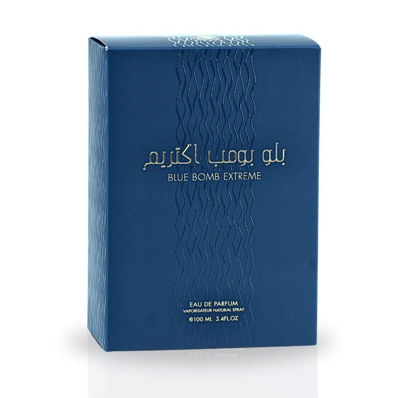 Risala Blue Bomb Extreme for Unisex Eau de Parfum Spray, 3.4 Ounce