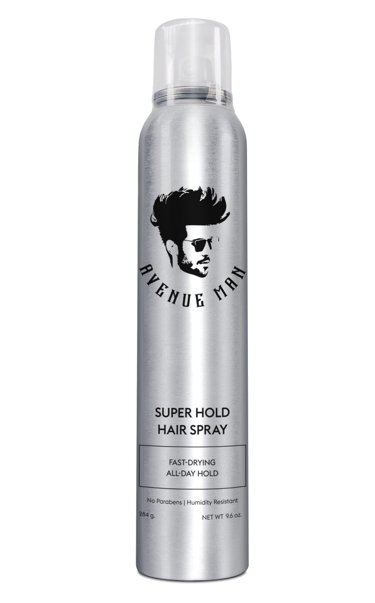 Avenue Man Super Hold Hairspray for Men - Fast-Drying Men Hair Spray - Shapes, Lifts & Holds Hair for Long-Lasting Control - Mens Hair Spray Extra Hold for Effortless All-Day Control - 10 oz