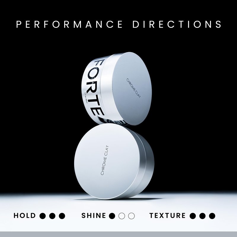 Alex Costa Forte Series Chrome Clay – Strong Hold Hair for Men | Matte Finish, Volumizing & Texture Enhancing | Kaolin, Biotin & Aloe Vera | Lightweight, Reworkable & Easy Wash-Out | 2.5oz