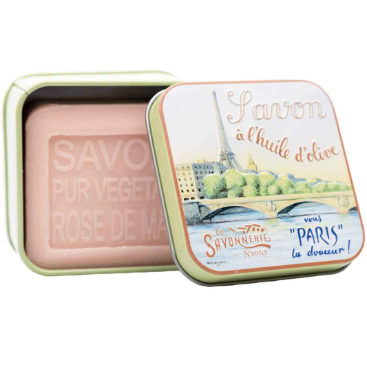 The Seine May Rose Soap Tin 3.5 oz