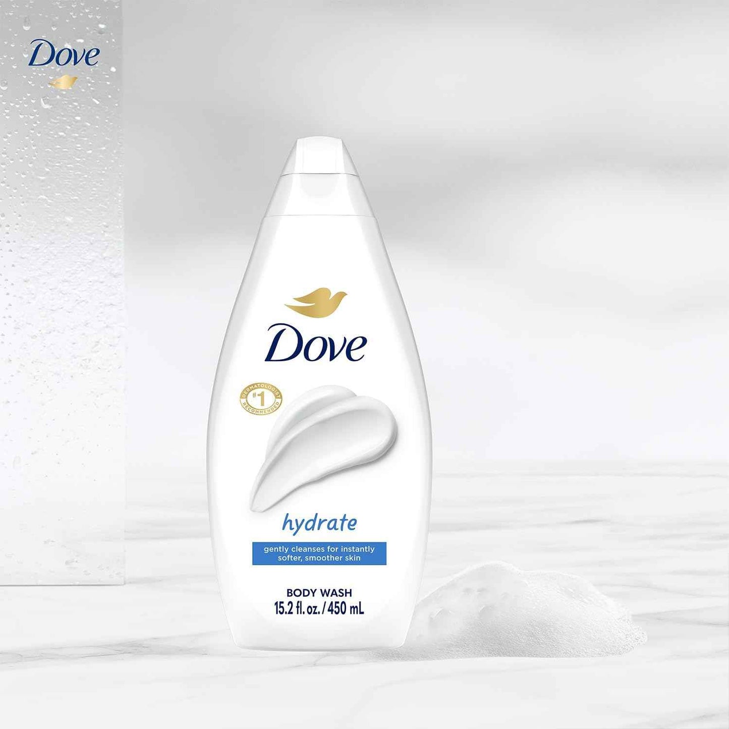 Dove Body Wash, Hydrate 2-Pack – Moisturizing Cleanser for Smooth, Soft Skin, 15.2 Oz Ea