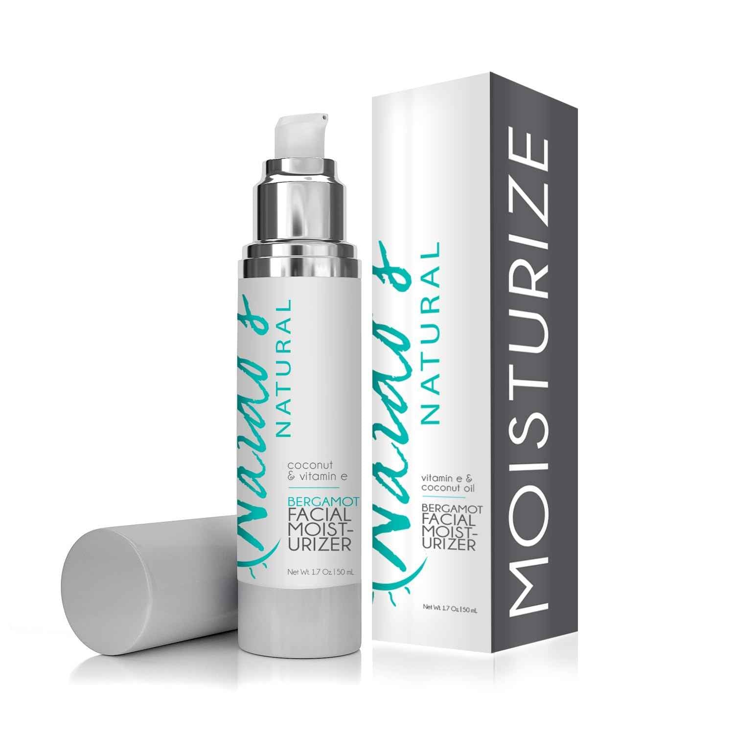 Nardo's Natural Facial Moisturizer with Hyaluronic Acid Anti-Aging For Women And Men Hydrates and Nourishes with Bergamot and Coconut oil Made in the USA Skin Care Products