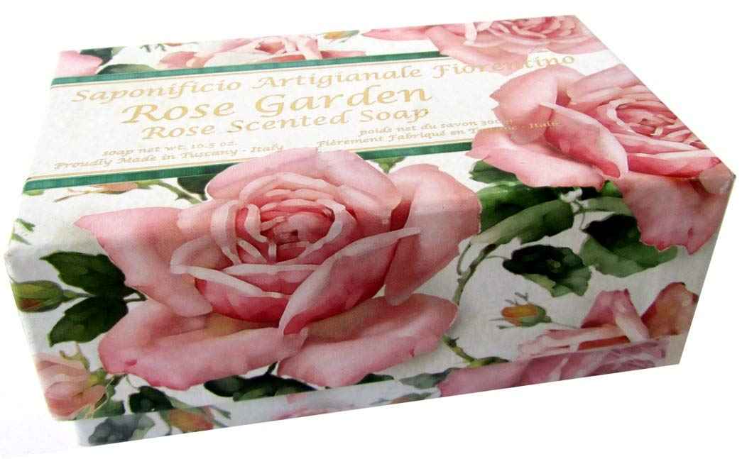 Saponificio Artigianale Fiorentino Rose Garden Scented Italian Soap 10.5 ounces