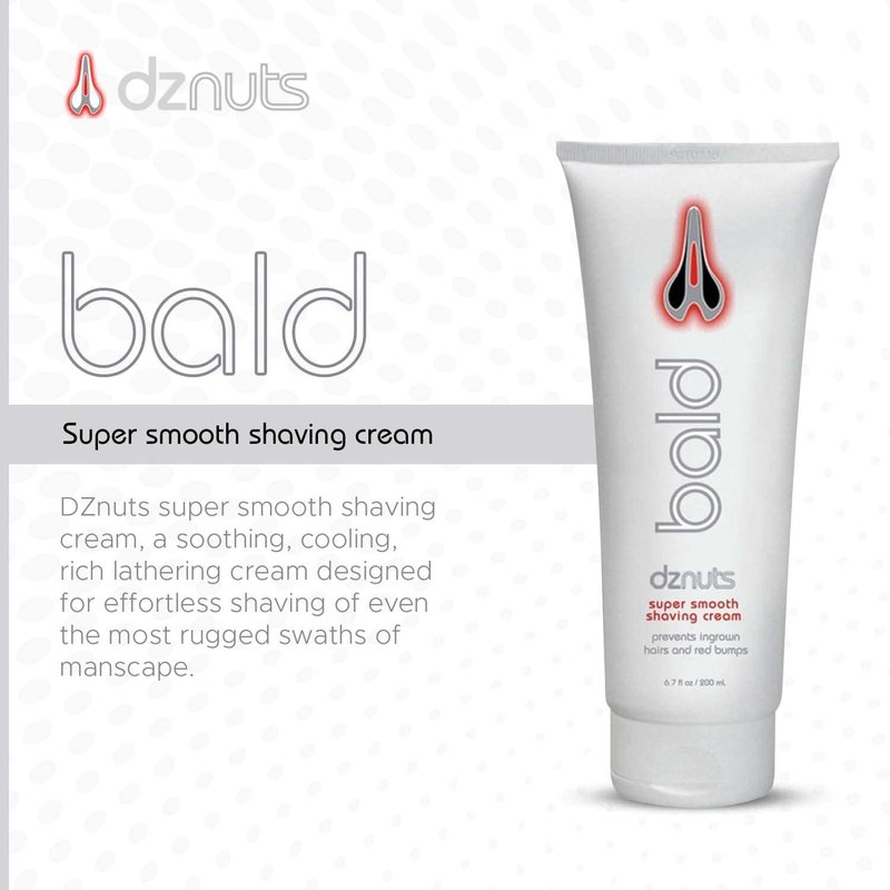 dznuts - Pro Chamois Cream + Bald Super Smooth Shave Lotion - Prevents Razor Burns, Ingrown Hairs, Cooled and Moisturized Skin