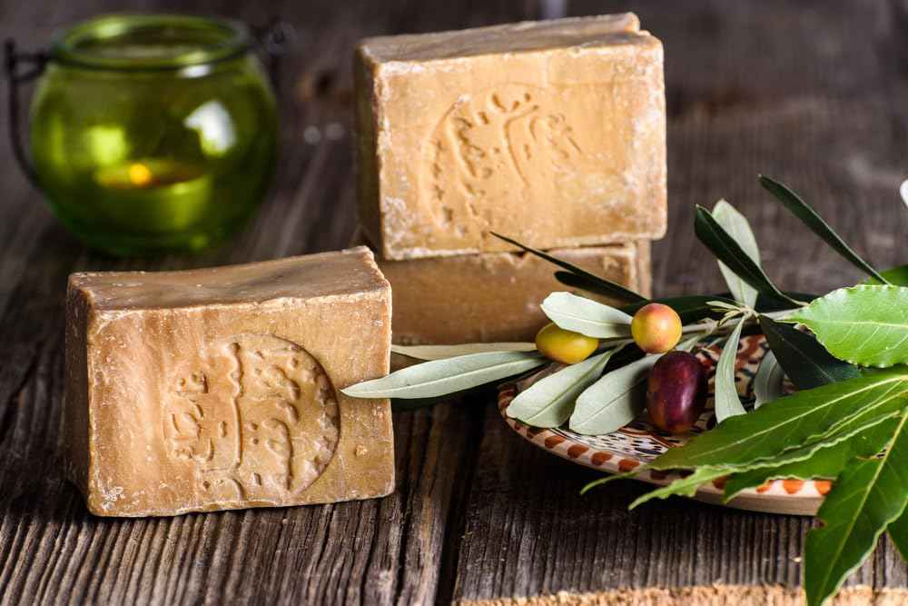 Aleppo Soap Bars (3 Pack – 7 oz Each), 20% Laurel Oil & 80% Olive Oil, Traditional Handmade Natural Soap, Vegan Skincare for All Skin Types