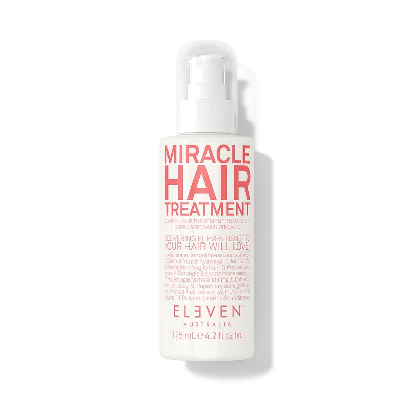 ELEVEN AUSTRALIA Leave-In Conditioner - Miracle Hair Treatment for Dry, Damaged Hair, Heat & UV Protection, Salon-Quality Lightweight Detangler, Frizz Control for All Hair Types - 4.2 fl oz
