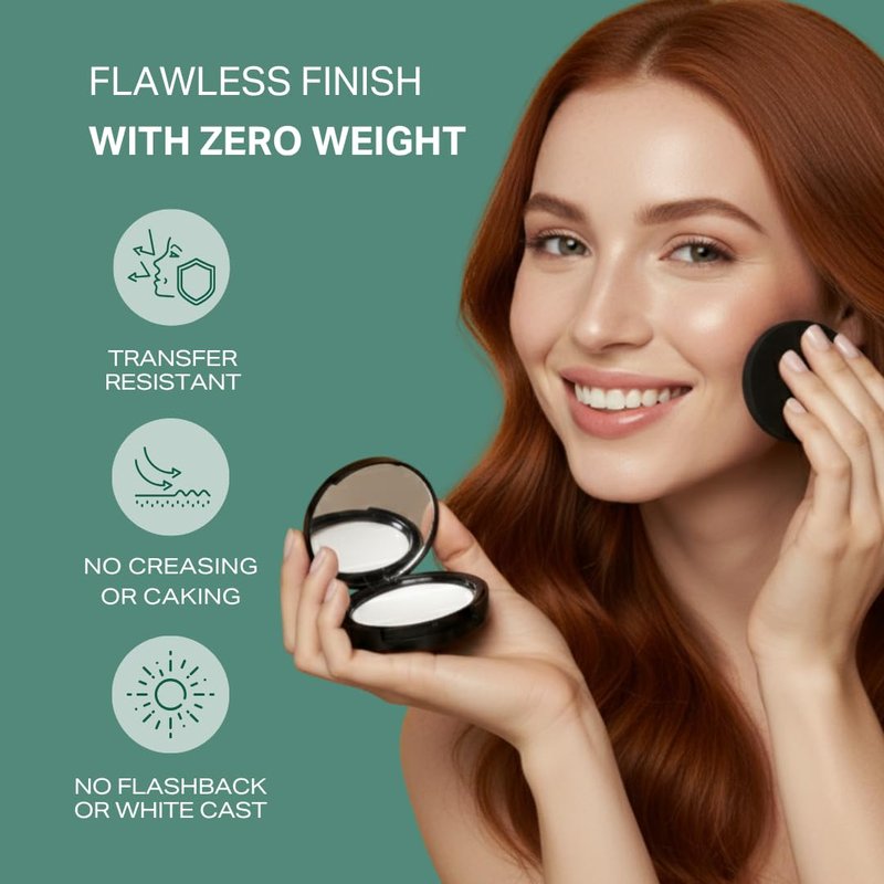 Y'OUR HD-Perfect Matte Pressed Powder | Soft Focus & No Flashback for All-Day Oil Control | Blurs Pores & Fine Lines | Talc-Free, Translucent for All Skin Tones, Easy Bake Powder