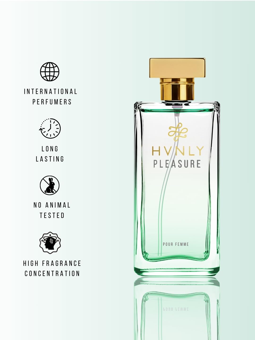 HVNLY Pleasure Eau de Parfum for Women — Sensual Cherry & Strawberry Perfume — Long Lasting Fruity Sweet Fragrance — Date Night, Gift for Her — Vegan, Cruelty-Free EDP — 3.5 Fl Oz (100ml)