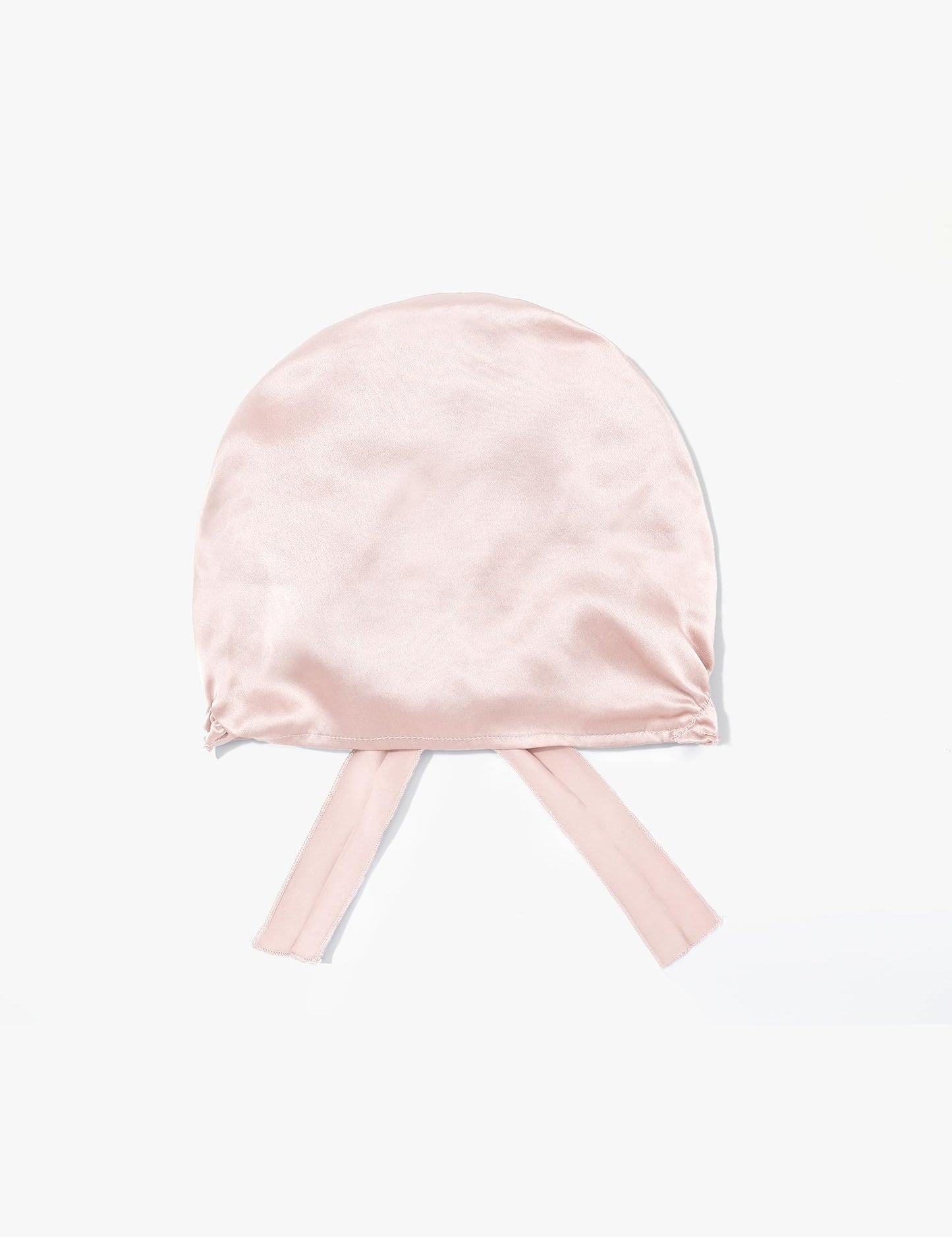 LilySilk Silk Bonnet for Sleeping Womens Sleep Cap 100% 19MM Mulberry Silk for Long Curly Hair Adjustable Stretchy Light Beige