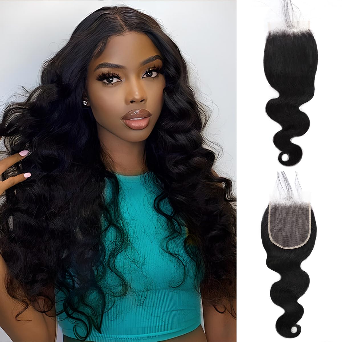 12A Human Hair Bundles Body Wave 14 Inch 100% Unprocessed Brazilian Virgin 1 Bundle Human Hair Extensions Quick Weave Bundles Human Hair Natural Black