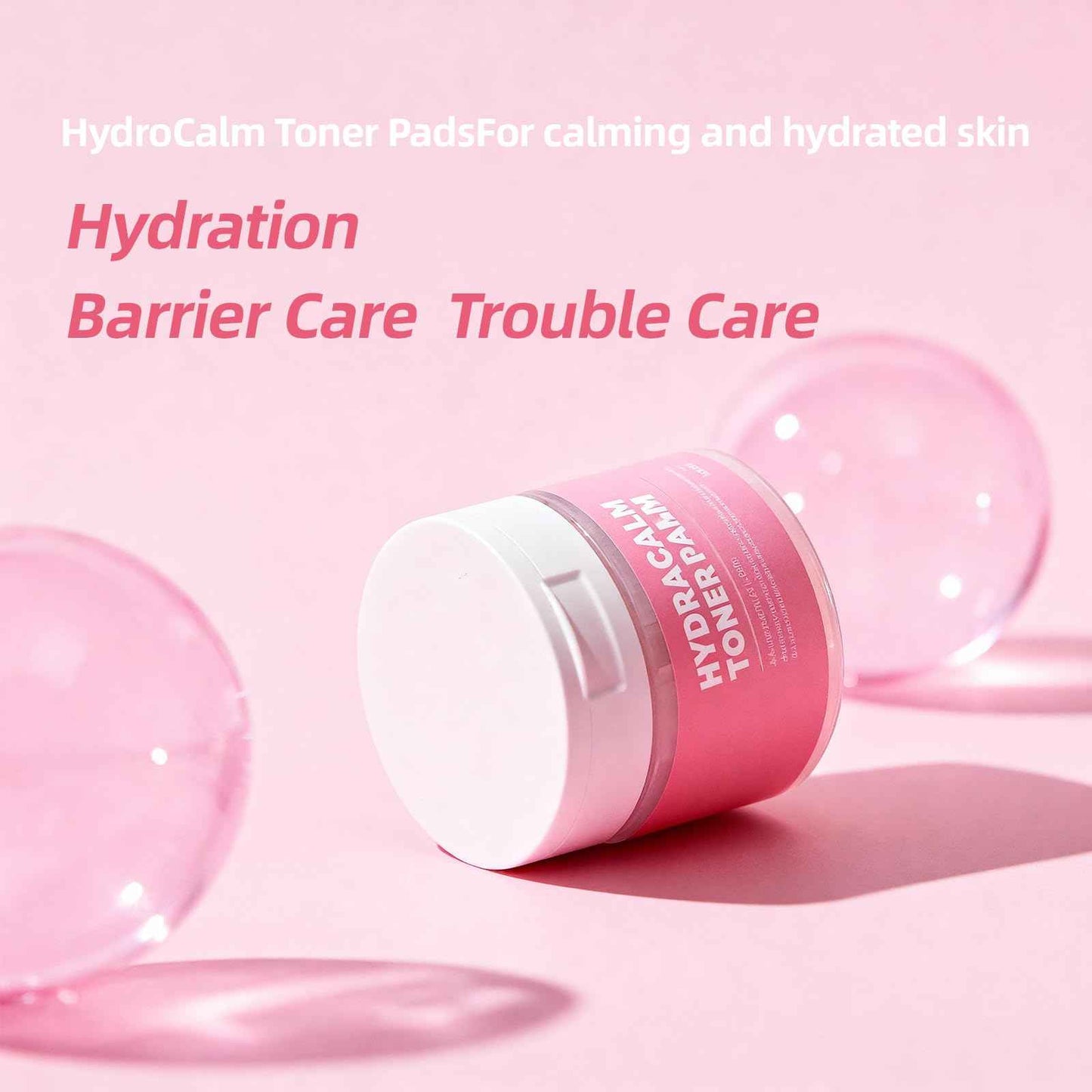 MEDB Hydracalm Toner Pads - 60 Counts Exfoliating Face Pads with BHA & PHA for Acne & Breakouts, 40% Centella Asiatica for Sensitive Skin, Hydrating, Alcohol-Free, Korean Skin Care