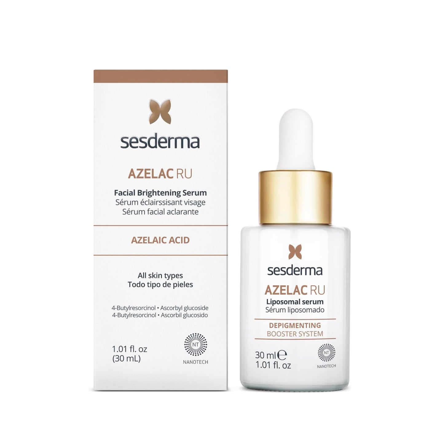 Sesderma AZELAC RU Liposomal Facial Serum - Target Sun Spots & Hyperpigmentation | 1.0 fl. oz.