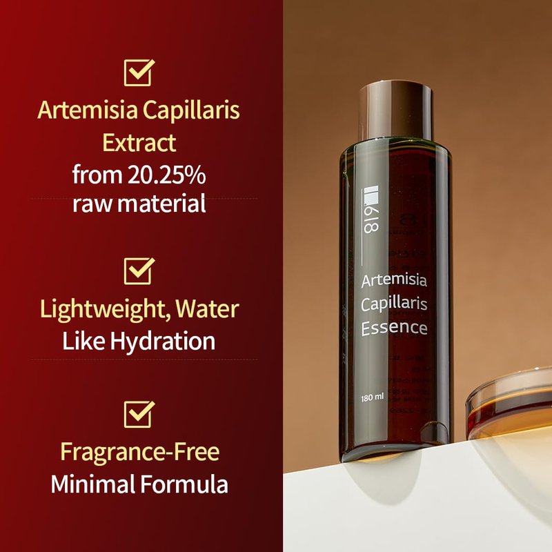 Artemisia Capillaris Essence - Soothing & Hydrating Mugwort Skincare for Sensitive Skin | 6.08 fl oz