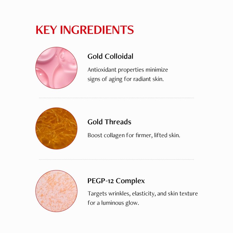 MEDITHERAPY Shumage Shot Gold Seal Lifting Ampoule, Gold Threads and Collagen Serum for Anti-wrinkles, Lifting Ampoule, Glowing Skin, Korean Skincare, 0.4 fl.oz.